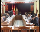 Đoàn công tác của Uỷ ban Văn hóa, giáo dục, thanh thiếu niên nhi đồng làm việc tại huyện Trấn Yên