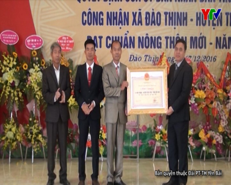 Xã Đào Thịnh trở thành xã thứ 6 của huyện Trấn Yên đạt chuẩn Nông thôn mới