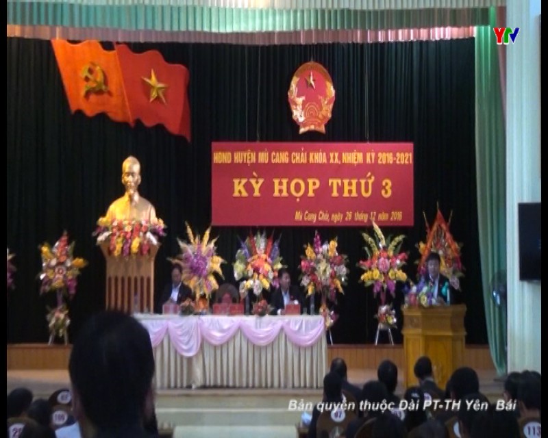 HĐND huyện Mù Cang Chải khóa XX tổ chức kỳ họp thứ 3