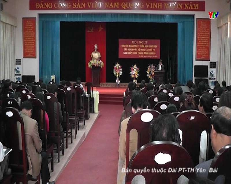 Huyện Yên Bình tổ chức học tập, quán triệt Nghị quyết Hội nghị lần thứ 4 – BCHTW Đảng khóa XII