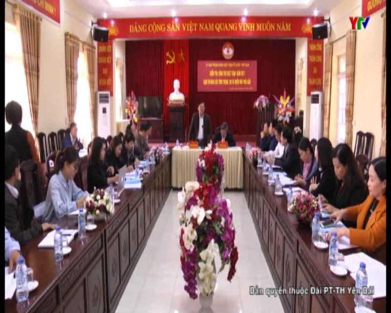Đoàn công tác của Ủy ban Trung ương MTTQ Việt Nam làm việc với UB MTTQ tỉnh Yên Bái