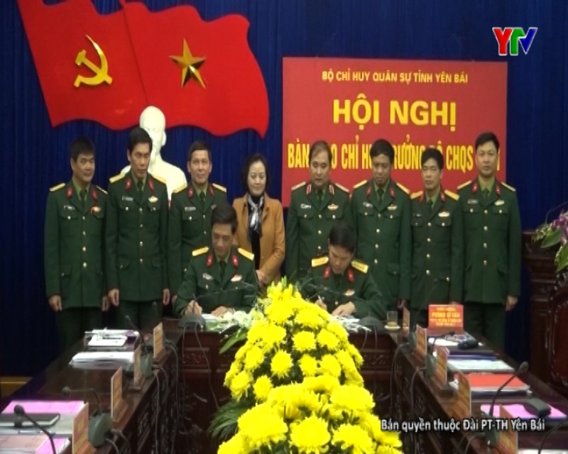 Bộ CHQS tỉnh tổ chức Hội nghị bàn giao công tác Chỉ huy trưởng Bộ CHQS tỉnh