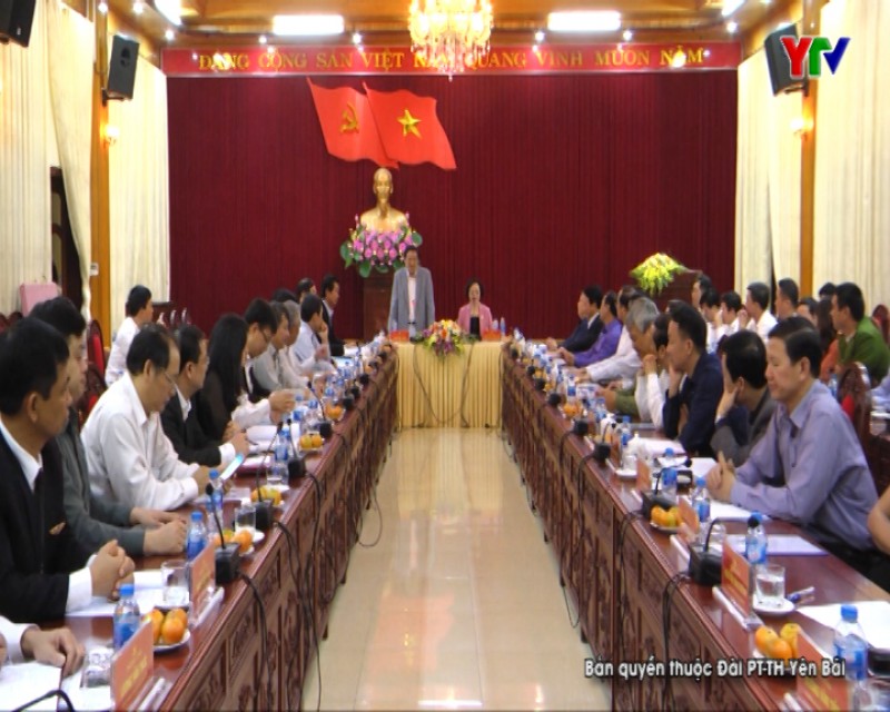 Đồng chí Trưởng Ban Nội chính Trung ương Phan Đình Trạc thăm và làm việc tại tỉnh Yên Bái