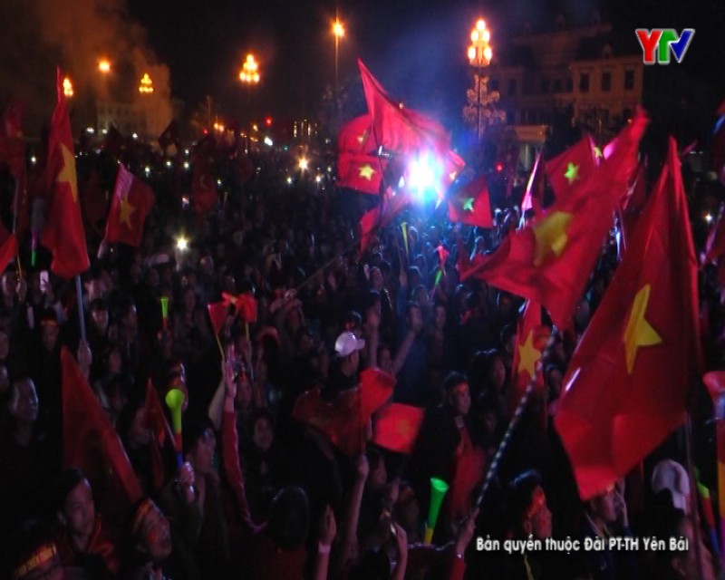 Yên Bái hòa chung niềm vui chiến thắng của Đội tuyển bóng đá Việt Nam