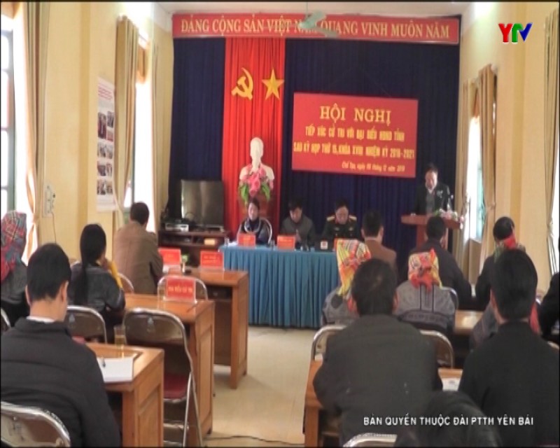 Tổ đại biểu HĐND tỉnh tiếp xúc cử tri xã Chế Tạo, huyện Mù Cang Chải