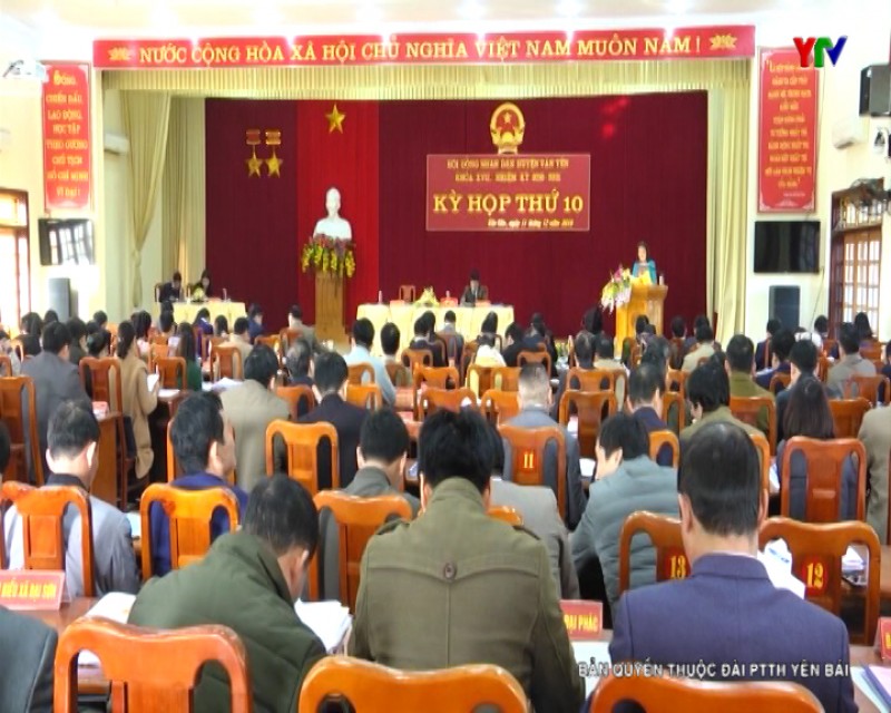 Khai mạc Kỳ họp thứ 10 - HĐND huyện Văn Yên khóa XVII