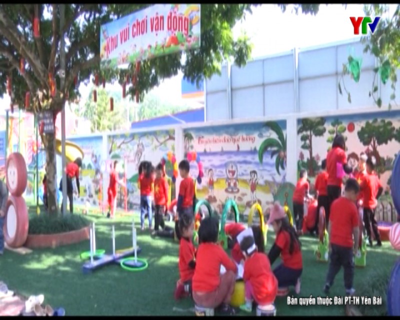 Các trường mầm non trên địa bàn TP Yên Bái chủ động phòng chống rét cho trẻ