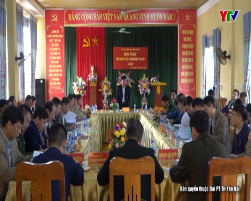 Thẩm định kết quả xây dựng nông thôn mới tại xã Sơn A, huyện Văn Chấn