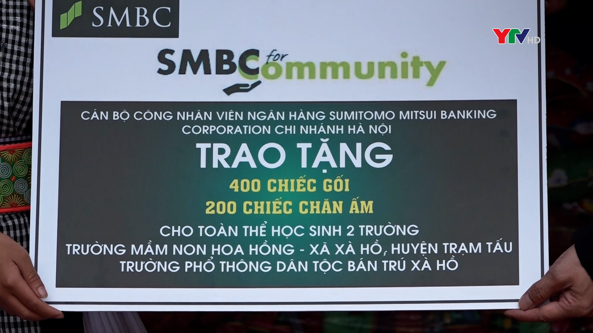 Ngân hàng SMBC tặng máy lọc nước cho các trường học tại huyện Trạm Tấu